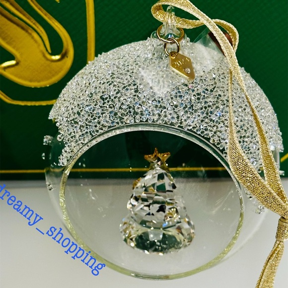 NIB Swarovski Exclusive 2023 Balls With Christmas Tree Set/2 Ornaments #5658125 - Picture 12 of 16